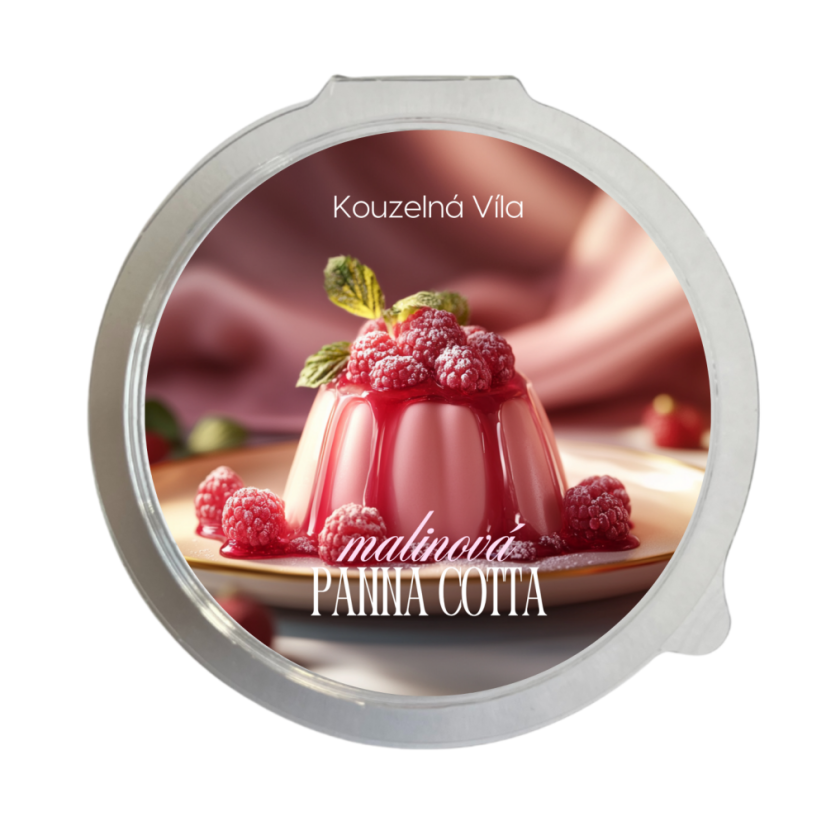 Malinová panna cotta