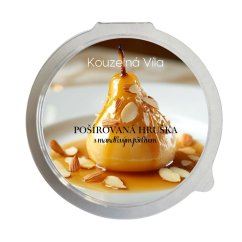 Pošírovaná hruška s mandlovým přelivem