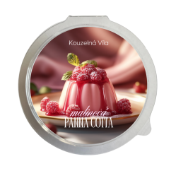 Malinová panna cotta