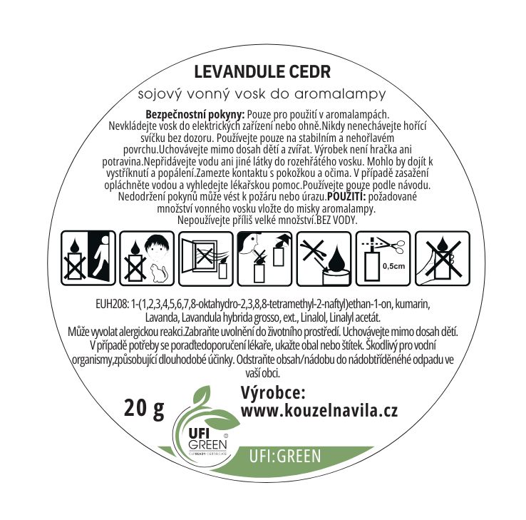 Levandule a cedrové dřevo